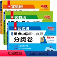 [3本]语文+数学+英语分类卷 小学升初中 [正版]备战2024小升初实验班百所重点中学招生真题分类卷语文数学英语小学升