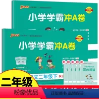 [2本]语文+数学(人教版) 二年级下 [正版]小学学霸冲a卷二年级下册语文数学全套2年级下人教版苏教版北师大练单元期中