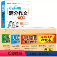 [全4册]满分作文+语数英全真模拟卷 小学升初中 [正版]2024新版小升初满分作文一本全人教版 小学升初中高分获奖书