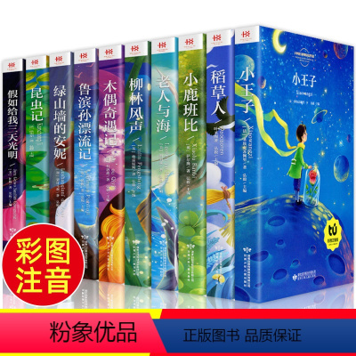 1-2年级阅读课外书10册(套装一) [正版]一年级二年级阅读课外书必读老师小学生课外阅读书籍带拼音注音版适合6一8一1