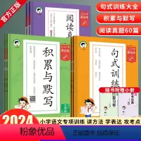[下册]句式训练大全+积累默写+阅读 小学三年级 [正版]2024版53积累与默写小学三年级语文上下册句式训练大全通用版
