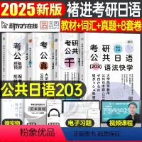 2025褚进考研日语 全家桶 分批发 [正版]2025年考研公共日语203语法褚进千词斩真题汇编储进从零快学零基础入门历