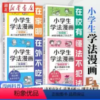 [全4册]小学生学法漫画 [正版]全4册小学生学法漫画 家庭篇校园篇社会篇预防犯罪篇 小学生一定要看的法律漫画书 儿童法