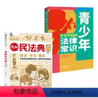 [全2册]青少年不可不知的法律常识+漫画民法典入门 [正版]全2册青少年不可不知的法律常识+漫画民法典入门 青少年普法书