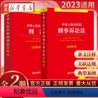 [正版]全2册2023适用 中华人民共和国刑法+刑事诉讼法 注释本 2021修订版 刑法刑诉法注释本法规工具书 法律司