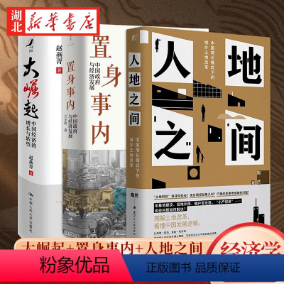 [正版]全3册置身事内 中国政府与经济发展+大崛起 中国经济的增长与转型 +人地之间 中国增长模式下的城乡土地改革 中