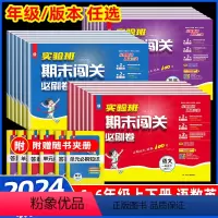 [3本]语文人教+数学人教+英语人教 三年级下 [正版]新版实验班期末闯关必刷卷语文数学英语小学生同步单元测试卷一二三四