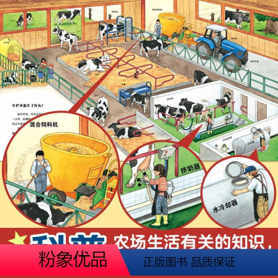 情景认知小百科:农场小百科 [正版]农场小百科 情景认知小百科 儿童趣味科普百科全书绘本阅读启蒙早