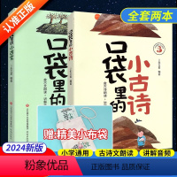 口袋里的古诗文(2册)⭐精美包装袋 小学通用 [正版]小学生小古文100课上下册小古文100篇走进小古文小童谣小神话小寓