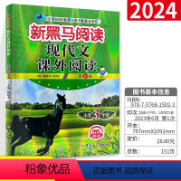 [正版]2024新黑马阅读三年级 语文同步阅读理解训练题 小学阅读理解专项训练书练习册3年级上下册课外新黑色马现代文阅