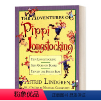 长袜子皮皮全集 精装彩色插图版 [正版]华研原版 长袜子皮皮 英文原版 Pippi Longstocking 长袜皮皮系