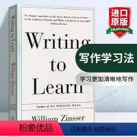 写作学习法 [正版]华研原版 英文原版工具书 写作学习法 Writing to Learn 经典英文写作指南 On Wr