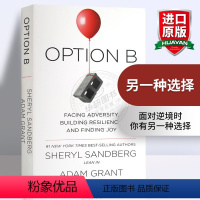 [正版]方案B 英文原版 Option B 面对逆境 建立韧性并寻求快乐 另一种选择 英文版b选项 向前一步作者 Sh