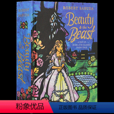 美女与野兽 立体书. [正版]美女与野兽 立体书 英文原版小说 The Beauty and the Beast 全彩复