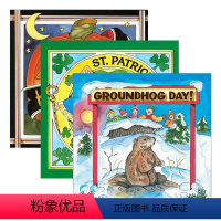 节日系列3册 土拨鼠节/万圣节/圣帕特里克节 [正版]农历新年 春节 英文原版绘本 Lunar New Year 中国传