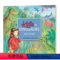 凯蒂和恐龙 [正版]英文原版 Katie and the Dinosaurs 凯蒂和恐龙 英文版 进口英语原版书籍