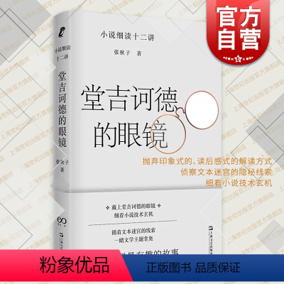 [正版]堂吉诃德的眼镜 小说细读十二讲文学入门指南张秋子著作上海文艺出版社中国现当代文学