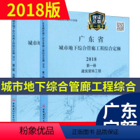 [正版] 2018年广东省城市地下综合管廊工程综合定额 第一册 建筑装饰工程+第二册 安装工程 全套2本 建设工程