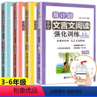 周计划 文言文阅读强化训练 小学三年级 [正版]2023新版周计划语文阅读文言文强化训练全套4本三年级四五六年级小学人教