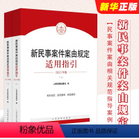 [正版]全套2册 新民事案件案由规定适用指引 上下册 人民法院 民事案件案由相关规范指导案例 司法解释司法裁判民事立案