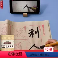 [正版]共40张零基础跟着视频学描红 赵孟俯胆巴碑毛边纸赵体楷书初学者入门教程书法字帖成人学生书法