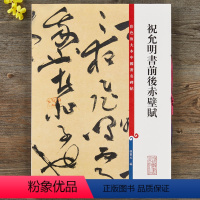 [正版]祝允明书前后赤壁赋 彩色放大本中国著名碑帖繁体旁注孙宝文祝枝山草书毛笔字帖书法临摹墨迹上海辞书出版社