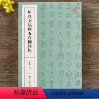 [正版]甲骨文集联五百例续辑 王经纬 甲骨文字典 甲骨文丛书 书法大字典 甲骨文字帖 历史古籍 书法艺术书籍 西泠印社