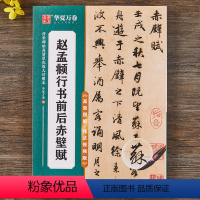 [正版]赵孟頫行书前后赤壁赋 原碑高清放大例字讲解毛笔字练习 传世碑帖高清原色放大对照本 赵体行书毛笔字帖初学者入门字