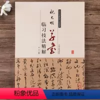 [正版]祝允明草书毛笔书法临习技法字帖初学者入门成人临摹精解教程书法毛笔字帖教程