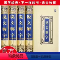 [正版]绸面精装 说文解字原版许慎4册 语言文字图解说文解字部首通论说文解字详解部首咬文嚼字文字汉字研究工具书