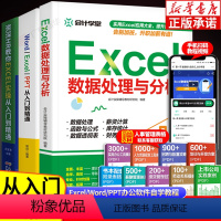 [正版]Excel教程全3册 Word Excel PPT从入门到精通Excel数据处理与分析资深HR教你EXCEL实