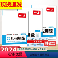 [全套3本]数学几何模型 + 函数 + 应用题 初中通用 [正版]2024版一本初中数学几何模型数学函数应用题七年级八年