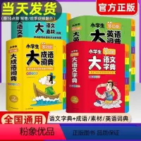 [正版]2023年小学生大成语词典英语词典语文素材词典小学多功能大全四字彩图彩色版小学字典儿童训练大字典英汉双解大词典