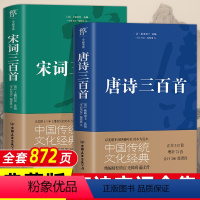 [2册]唐诗三百首+宋词三百首 [正版]全2册 唐诗宋词三百首全集 九年级上册古诗大全课外书籍中国古诗词详析全集300首