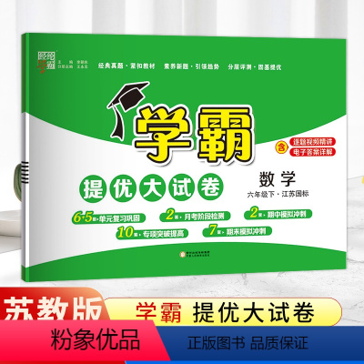 数学-苏教版 六年级下 [正版]2004年春季新版六年级下册数学经纶学霸提优大试卷苏教版 6年级下册数学单元检测练习题期