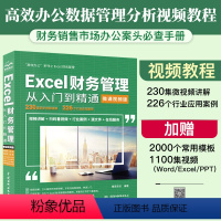 [正版]excel教程书籍Excel财务管理从入门到精通微课视频版excel财务表格制作office办公软件教程书计算