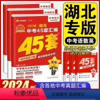 语文+数学+英语 初中通用 [正版]2024版湖北中考45套汇编语数英物化全套5本湖北专版金考卷特快专递中考真题汇编语文