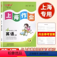 语数英[3本] 四年级上 [正版]2024版 上海作业四年级上下册4年级下英语n版四年级下册第二学期上海小学教辅课后同步