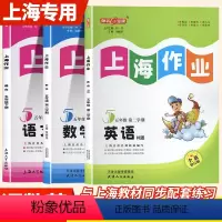 语数英[共3册] 五年级下 [正版]2024钟书金牌上海作业5年级下语文数学英语N版五年级下册第二学期上海小学教辅课