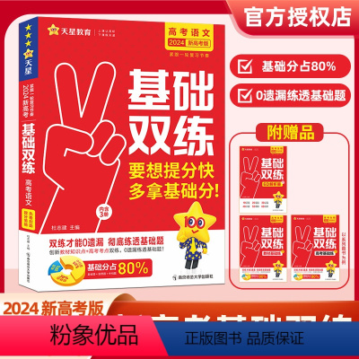 语文 2024版新高考 [正版]2024新版高考基础双练高三一轮复习资料天星新高考基础题模拟卷真题全刷语文数学英语物理化