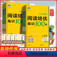 小学三年级 [正版]2024版53小学英语阅读培优集训100篇上下册全一册三四五六年级曲一线3-6年级全国通用53小学基