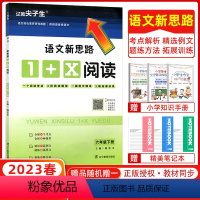 语文 六年级下 [正版]2023春 尖子生 语文新思路 1+X阅读 六年级下册