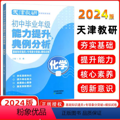 化学 初中通用 [正版]天津教研初中毕业年级能力提升与典例分析 化学 初三 九年级 复习 考试 天津教育出版社