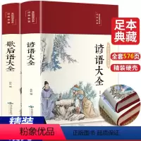 歇后语谚语大全 2册 [正版]全2册 歇后语谚语大全 中国小学生常用歇后语大全故事书三年级四五六年级学生课外阅读书籍必读