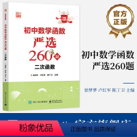 初中数学函数严选260题 二次函数 [正版] 初中数学函数严选260题 二次函数 初中数学二次函数题型专项训练 二次函数