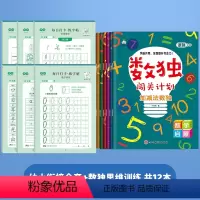 幼小衔接全套6本+数独思维训练全套6本 [正版]儿童数字描红本幼儿园点阵控笔训练练字帖幼儿学前班拼音写字帖幼小衔接每日打