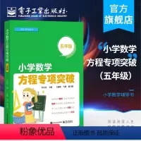 [正版] 小学数学方程专项突破 五年级 方程的应用以及方程解决图形问题 小学五年级教辅 小学数学辅导书