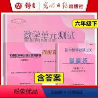 [3册]6下 数学堂堂练+单元卷+答案 六年级下 [正版]2023-2024版 初中数学单元测试双基过关堂堂练 六年级下