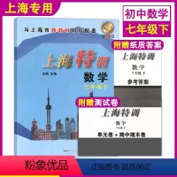 [正版]上海特训 数学 七年级下册7年级第二学期数学 沪教版配套初一同步辅导 初中知识点归纳基础强化训练习单元期中期末