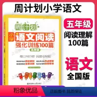 小学语文阅读理解强化训练100篇 小学五年级 [正版]周计划小学语文阅读理解强化训练100篇 五年级5年级上下册全一册阶